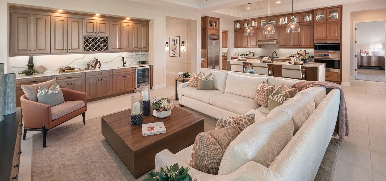 Representative furnished interior of a home built from the Avalon by Robson Resort Communities in Robson Ranch Arizona, Eloy (Image 9).