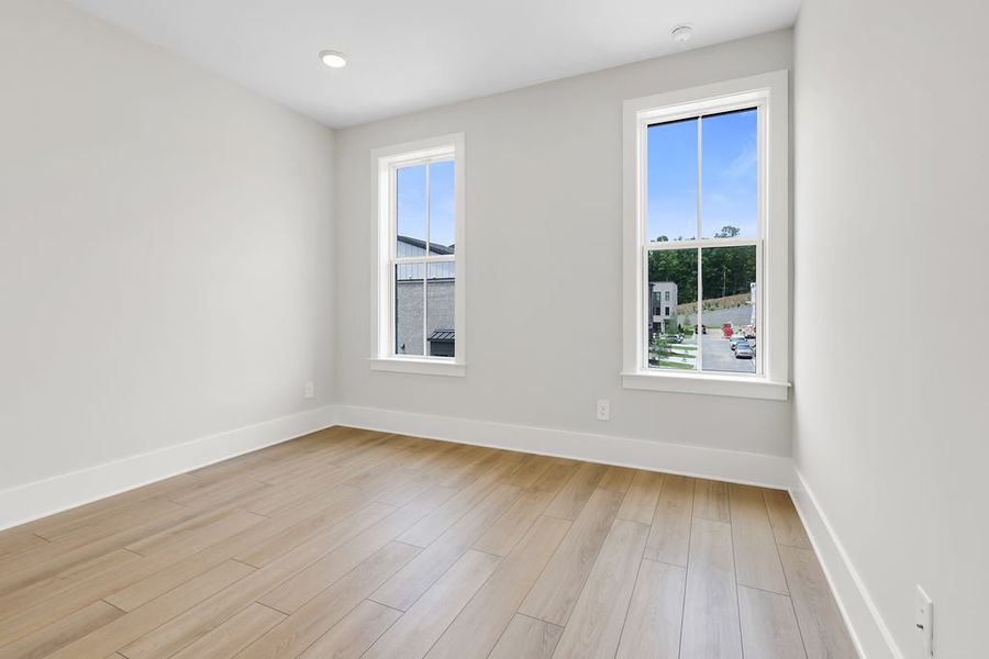 Spacious, unfurnished interior of a new home in Echo Park, Suwanee (Image 25). Spacious, unfurnished interior of a new home in Echo Park, Suwanee (Image 25).