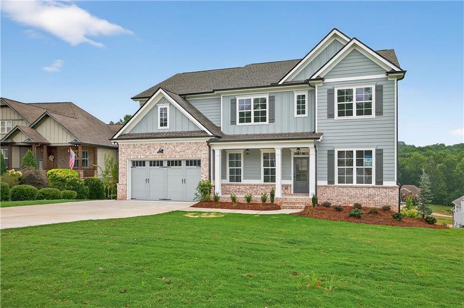 Front exterior of a new home in , Jefferson, GA, highlighting curb appeal (Image 23).