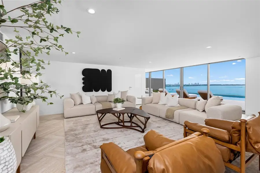 Furnished interior view inside a new home in , Miami (Image 8).