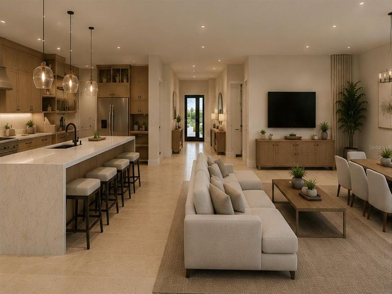 Furnished interior view inside a new home in , Port Charlotte (Image 6).