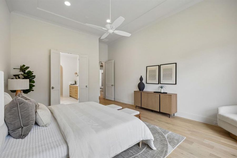 Furnished interior view inside a new home in , Dallas (Image 7).