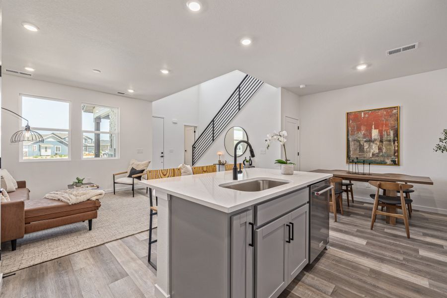 Furnished interior view inside a new home in Painted Prairie, Aurora (Image 17).
