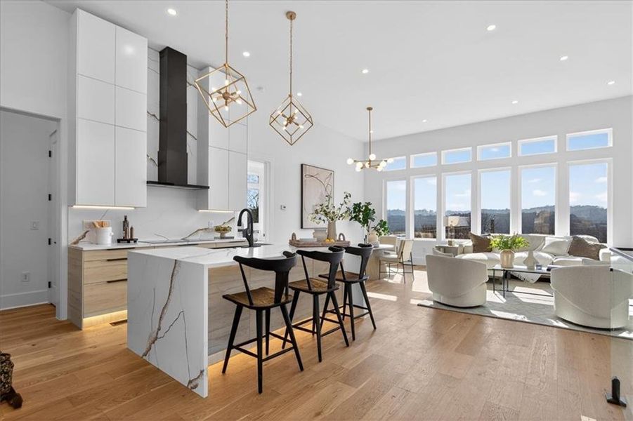 Furnished interior view inside a new home in , Canton (Image 34).