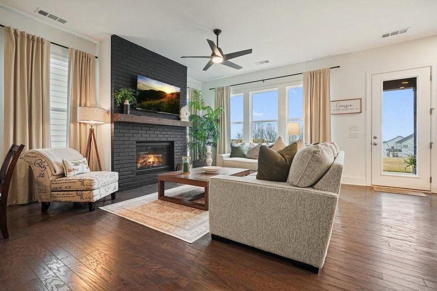 Furnished interior view inside a new home in , Canton (Image 11). Furnished interior view inside a new home in , Canton (Image 11).