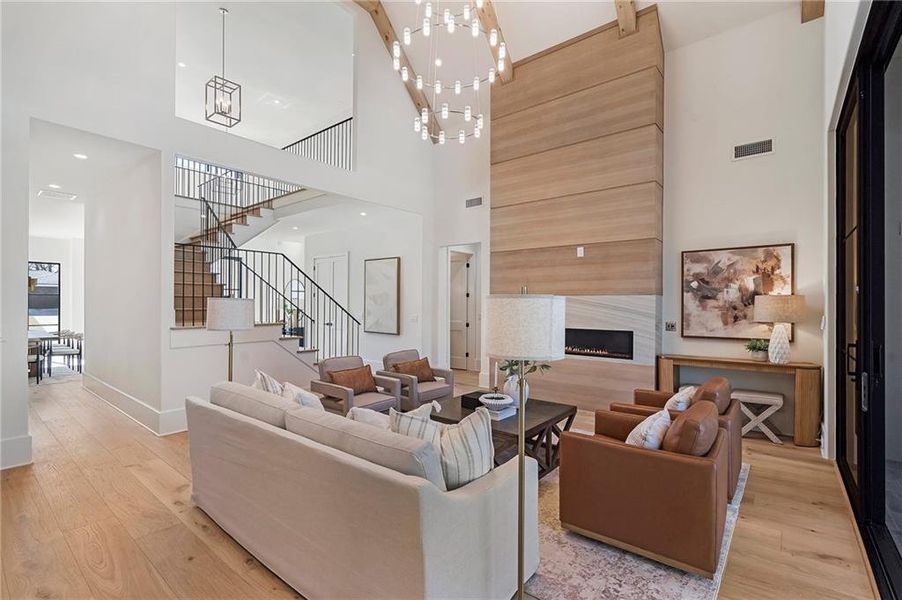 Furnished interior view inside a new home in , Alpharetta (Image 14). Furnished interior view inside a new home in , Alpharetta (Image 14).
