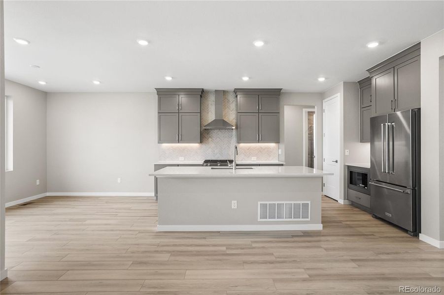 Furnished interior view inside a new home in Tribute at Lyric, Lone Tree (Image 16). Furnished interior view inside a new home in Tribute at Lyric, Lone Tree (Image 16).