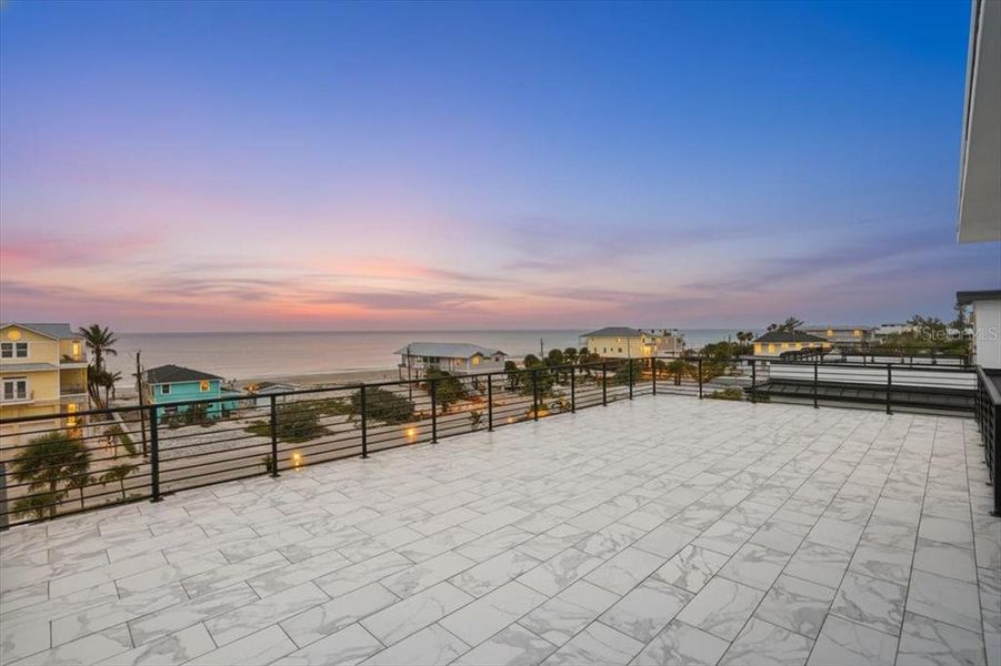 Exterior details and patio area of a home in , Englewood (Image 39).