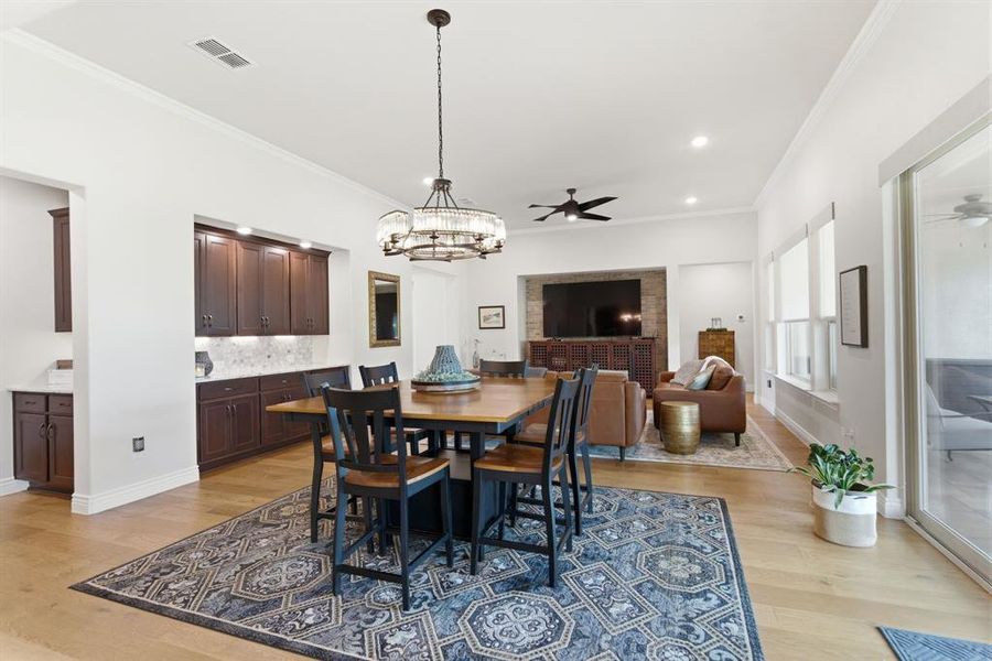 Furnished interior view inside a new home in , Denton (Image 11).