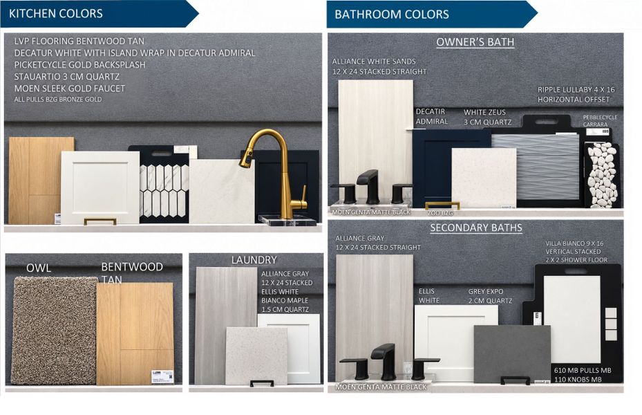 Sample of building materials used in homes in The Landings at Saint Johns, St. Johns (Image 18).
