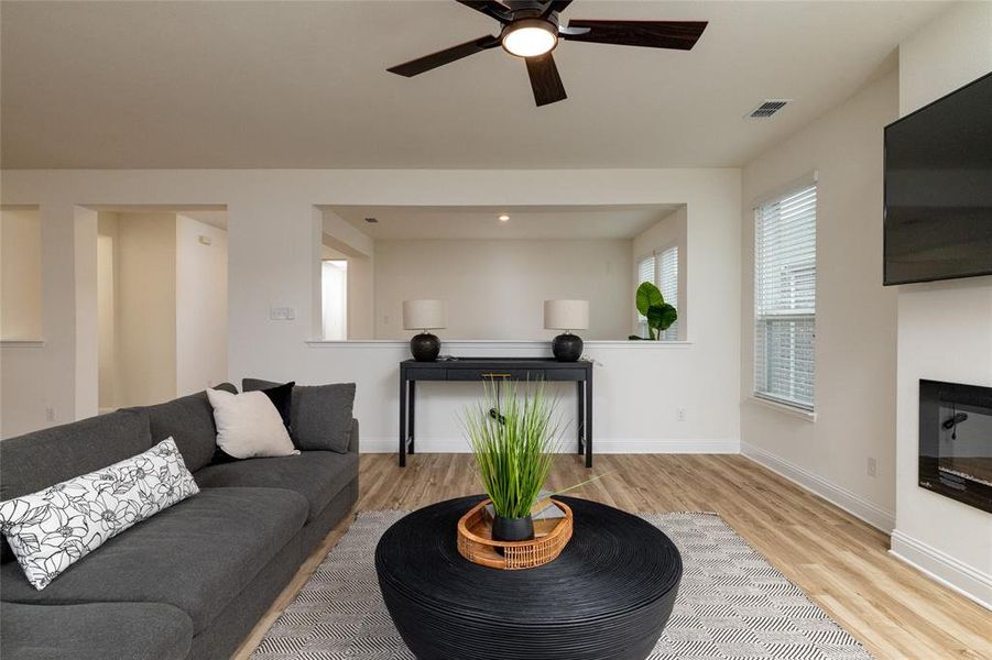 Furnished interior view inside a new home in The Preserve Estates, Northlake (Image 30).