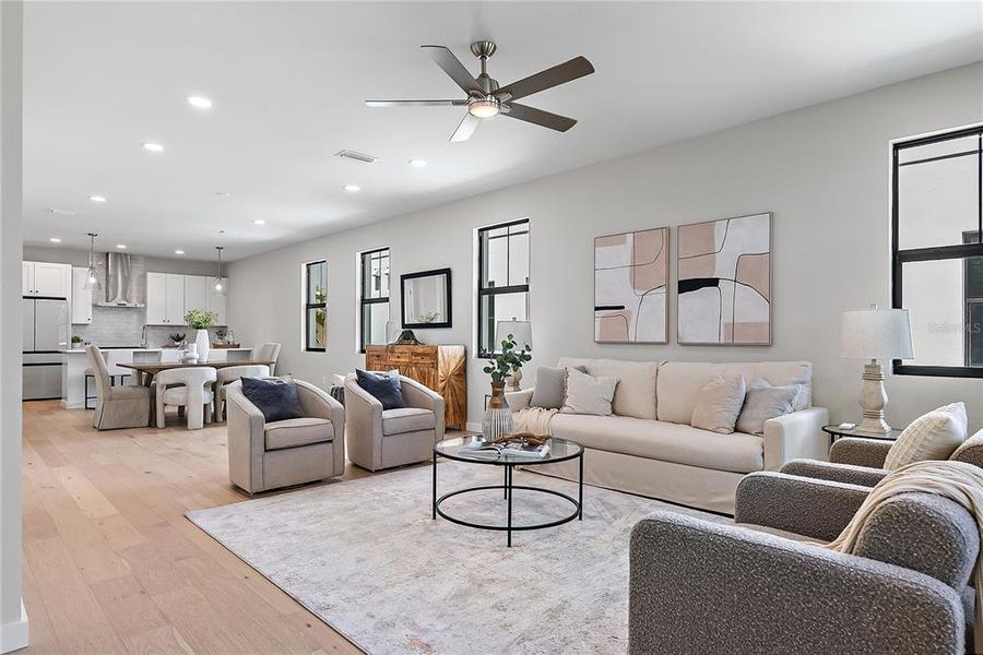 Furnished interior view inside a new home in , St. Petersburg (Image 12).