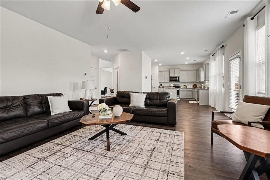 Furnished interior view inside a new home in Preserve at Dove Creek, Statham (Image 13).