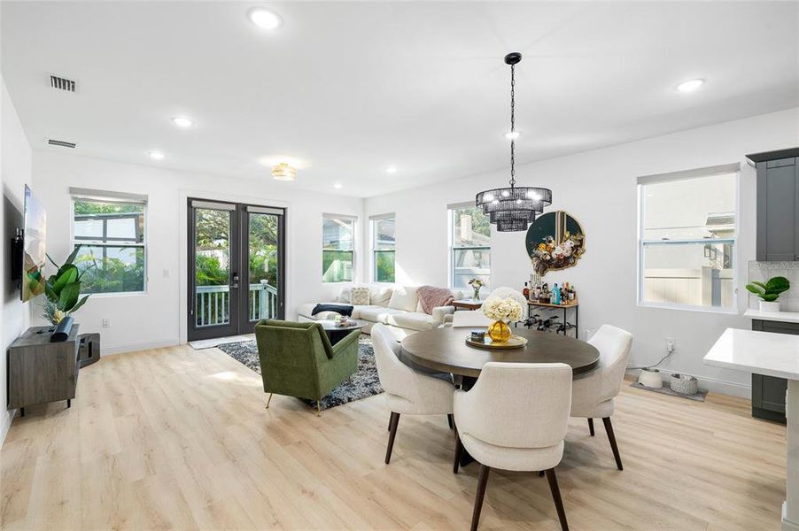 Furnished interior view inside a new home in , Tampa (Image 8). Furnished interior view inside a new home in , Tampa (Image 8).