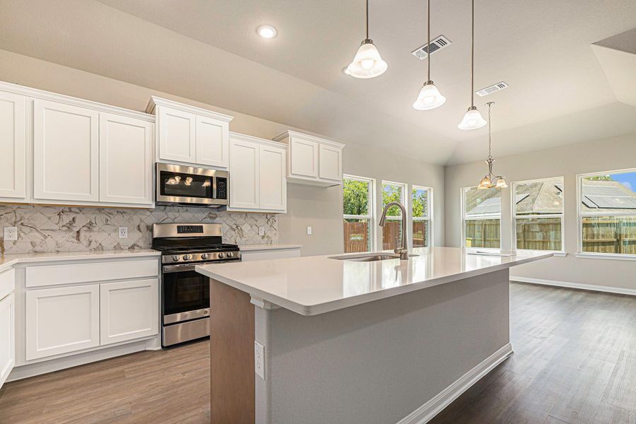 Furnished interior view inside a new home in , Bay City (Image 8). Furnished interior view inside a new home in , Bay City (Image 8).