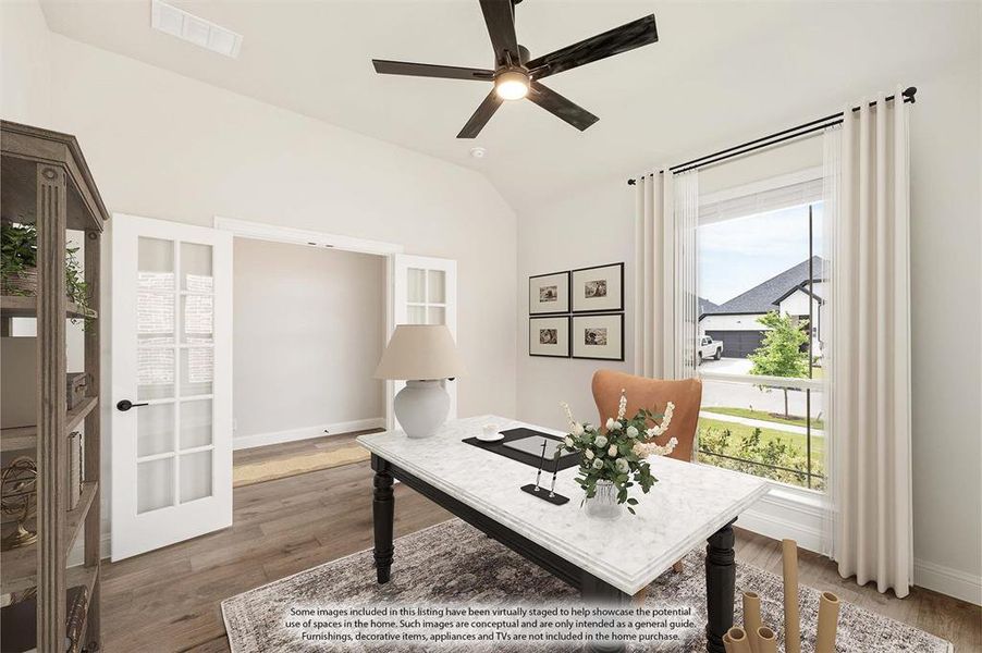 Furnished interior view inside a new home in Parks of Aledo, Aledo (Image 13).