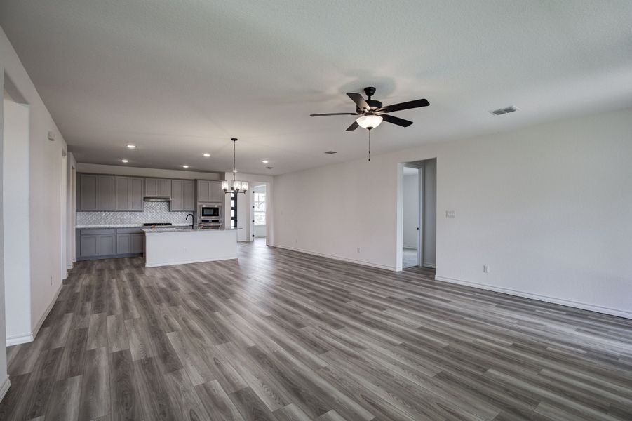 Representative unfurnished interior of a home built from the The Lanier F by Davidson Homes LLC in The Reserve at Potranco Oaks, Castroville (Image 20).