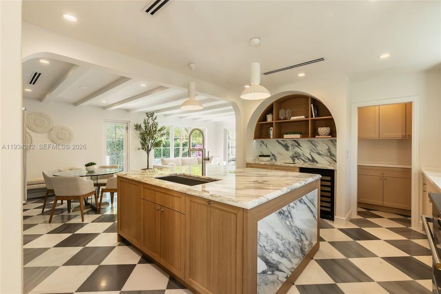 Furnished interior view inside a new home in , Coral Gables (Image 15). Furnished interior view inside a new home in , Coral Gables (Image 15).