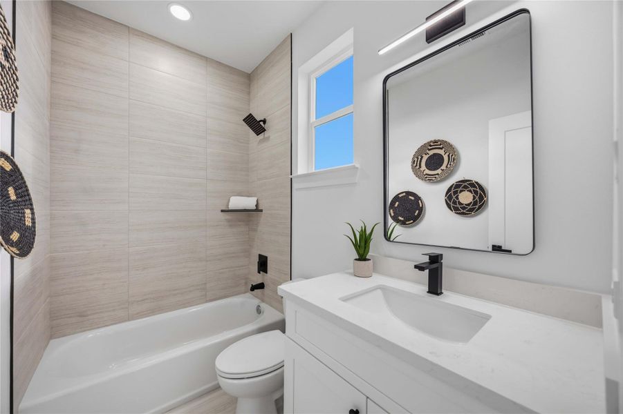 Furnished interior view inside a new home in , Houston (Image 15).