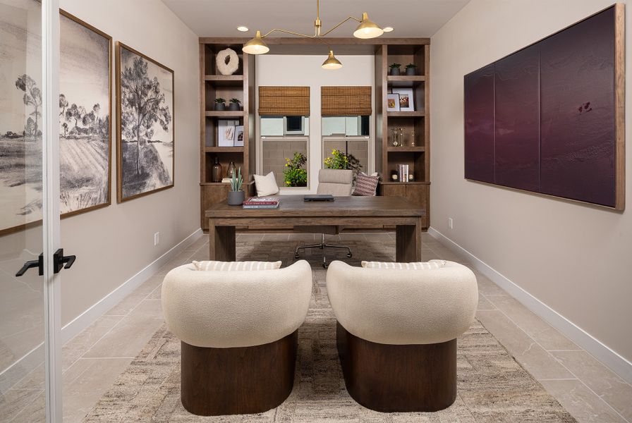 Representative furnished interior of a home built from the Tyndall by Taylor Morrison in Verdin Summit Collection, Phoenix (Image 14).