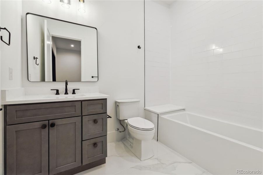 Furnished interior view inside a new home in , Denver (Image 28).