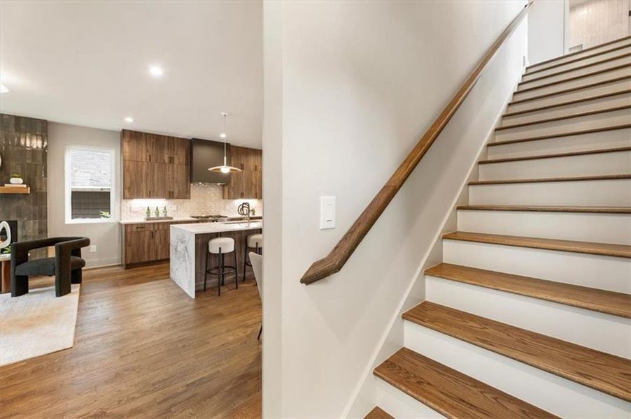 Furnished interior view inside a new home in , Atlanta (Image 7).