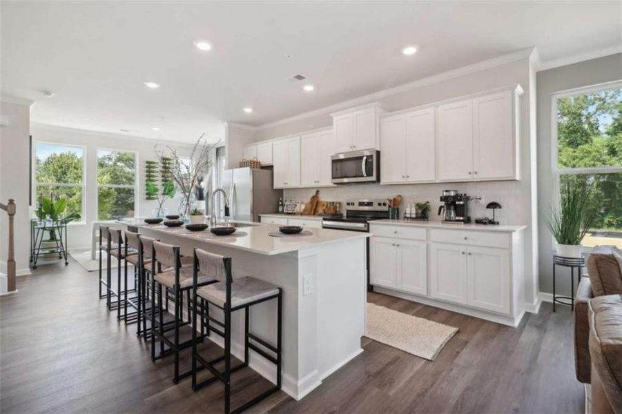 Furnished interior view inside a new home in Overlook at Peachtree Corners, Peachtree Corners (Image 11).