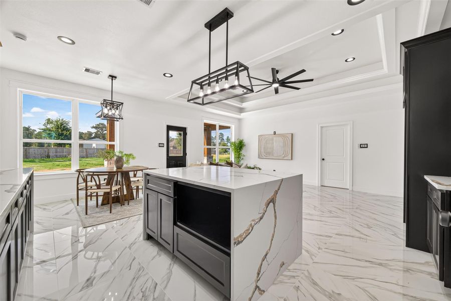 Every detail was thoughtfully selected to create a kitchen that feels both luxurious and practical.