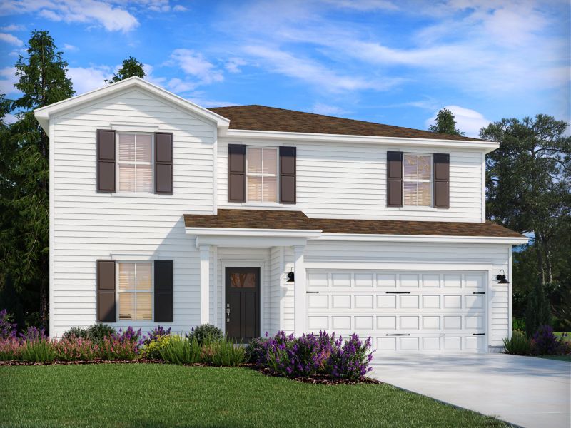 Representative exterior photo of a completed home built from the Chatham by Meritage Homes in Briarcreek - Legacy Series, Cane Ridge, TN (Image 2).