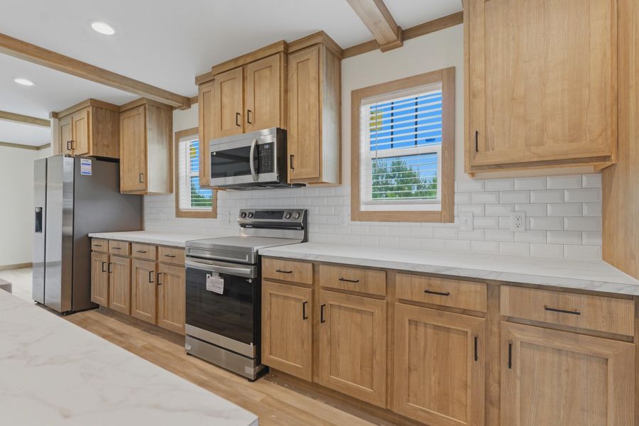 Furnished interior view inside a new home in , Cross (Image 11).