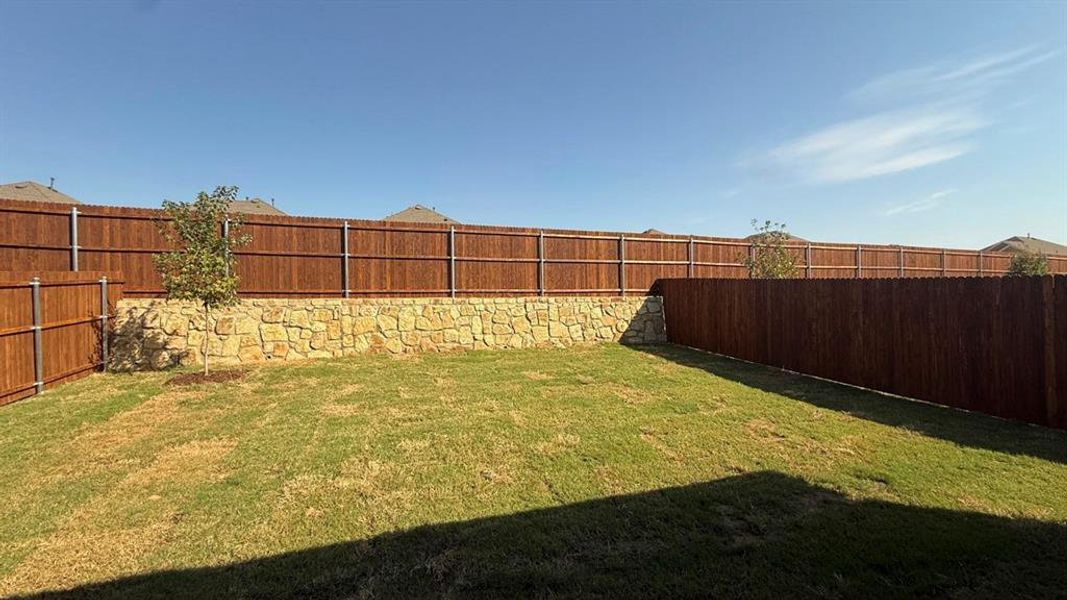 View of fenced backyard View of fenced backyard