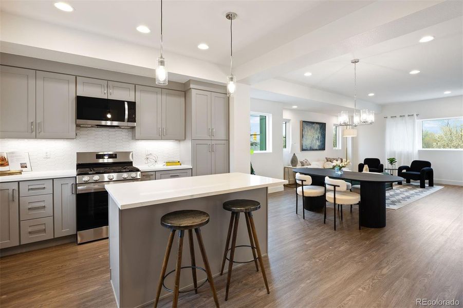 Furnished interior view inside a new home in , Arvada (Image 15).
