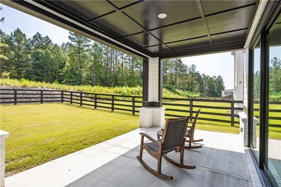Exterior details and patio area of a home in , Woodstock (Image 29).