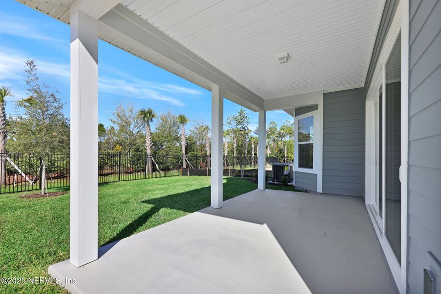 Exterior details and patio area of a home in Crosswinds at Nocatee, Nocatee (Image 25).