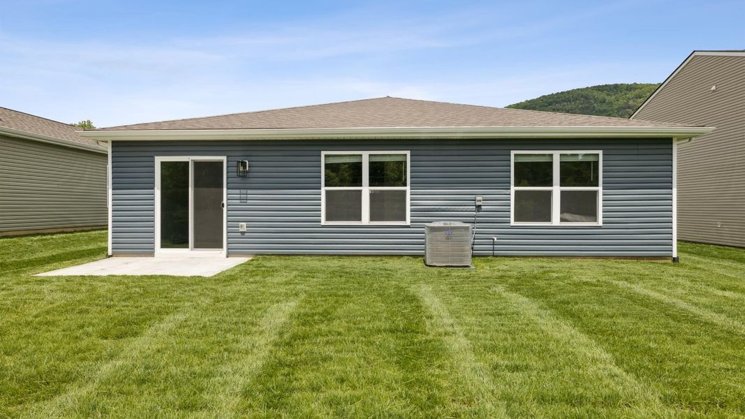 Front exterior of a new home in Emory Creek, Harriman, TN, highlighting curb appeal (Image 2). Front exterior of a new home in Emory Creek, Harriman, TN, highlighting curb appeal (Image 2).