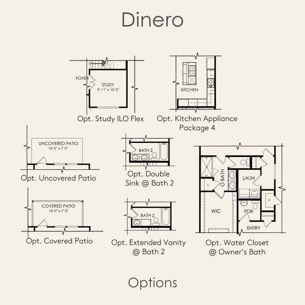 2D floor plan layout for the Dinero by Pulte Homes in Patterson Ranch, Georgetown, TX (Image 3). 2D floor plan layout for the Dinero by Pulte Homes in Patterson Ranch, Georgetown, TX (Image 3).