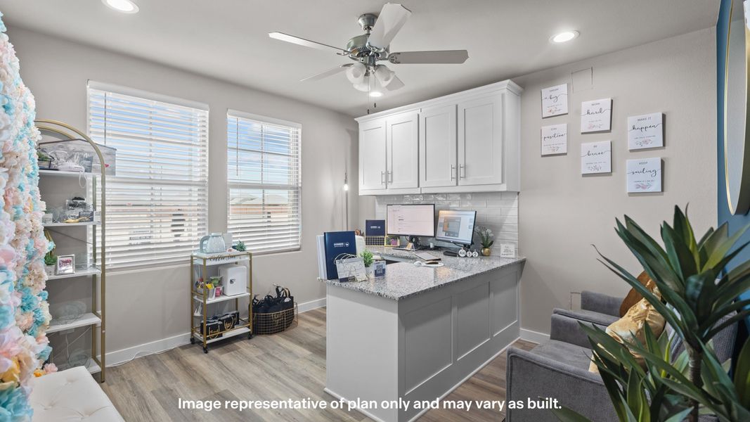 Furnished interior view inside a new home in Homestead at Parks Bell Ranch, Odessa (Image 15).