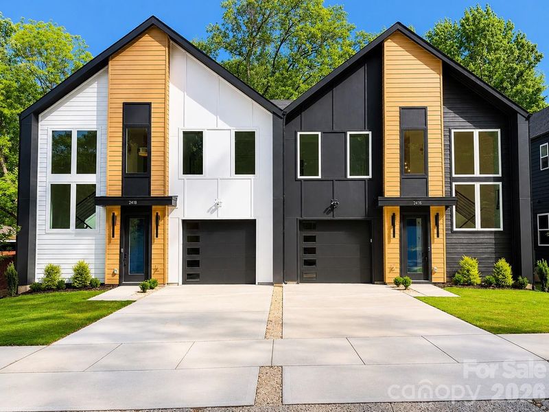 Front exterior of a new home in , Charlotte, NC, highlighting curb appeal (Image 2). Front exterior of a new home in , Charlotte, NC, highlighting curb appeal (Image 2).