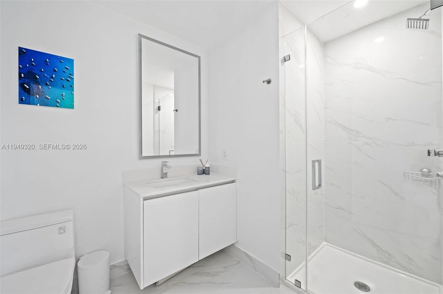 Furnished interior view inside a new home in , Miami (Image 20).