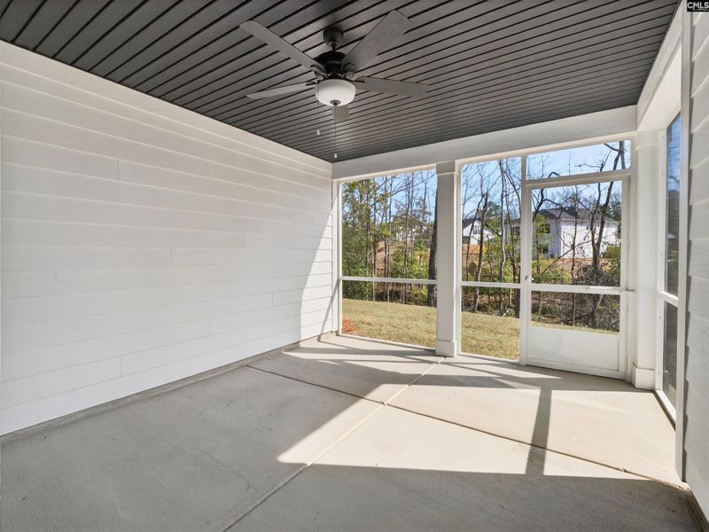 Exterior details and patio area of a home in Collins Cove, Chapin (Image 31).