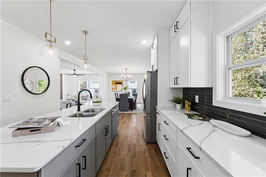 Furnished interior view inside a new home in , Decatur (Image 39).