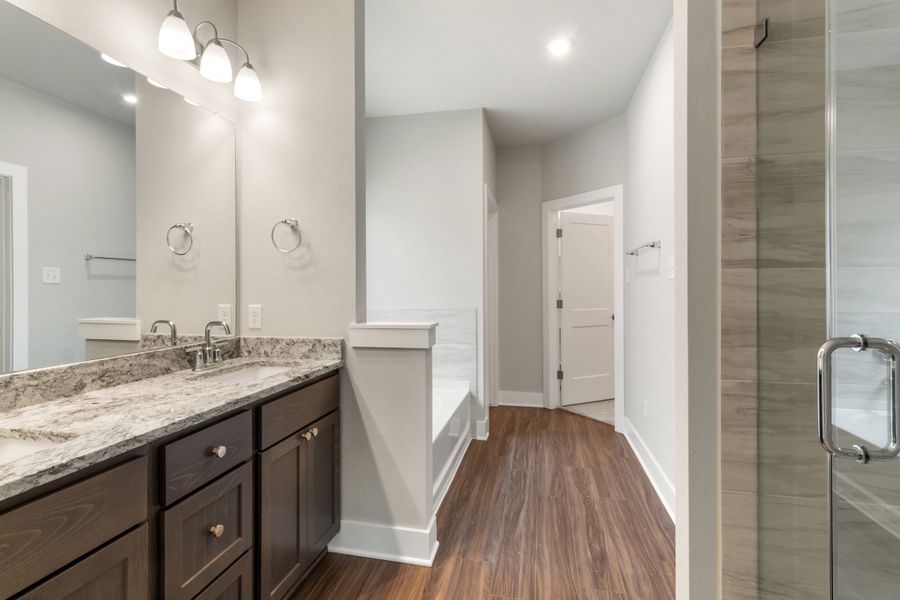 Furnished interior view inside a new home in Southern Pointe, College Station (Image 6).