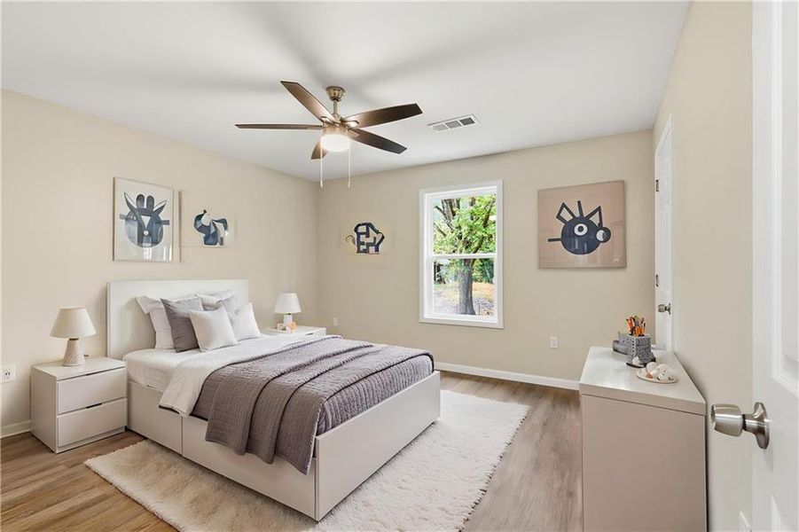 Furnished interior view inside a new home in , Toccoa (Image 15).
