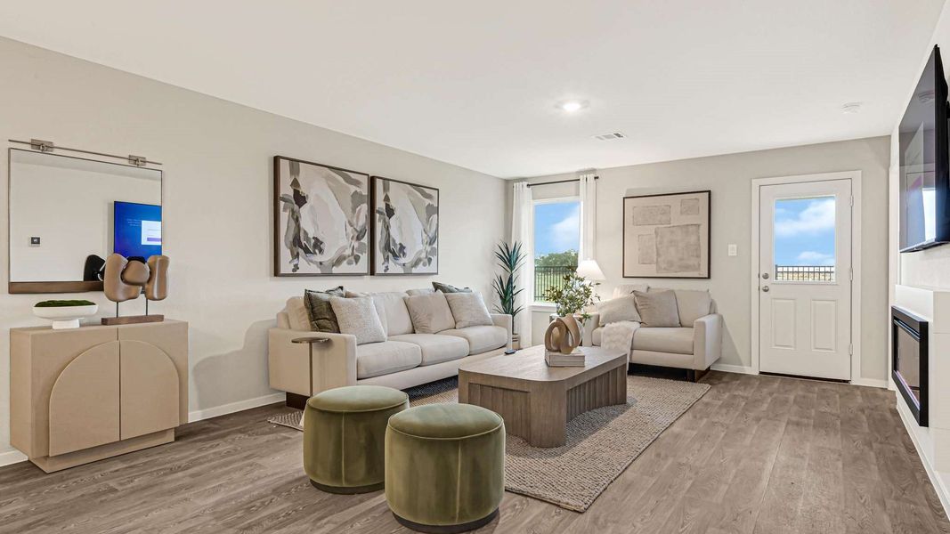 Furnished interior view inside a new home in Milo Farms, Needville (Image 15).