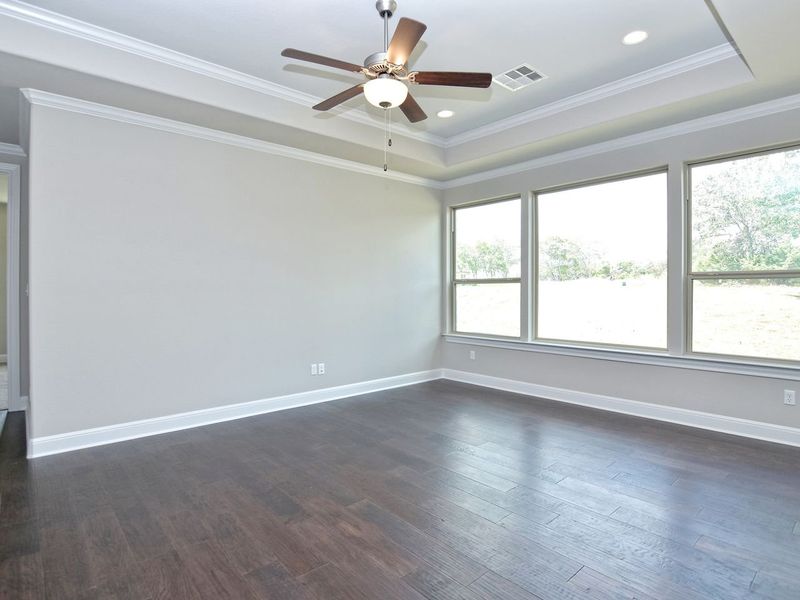 Representative unfurnished interior of a home built from the Coronado I by Giddens Homes in Clearwater Ranch, Liberty Hill (Image 106).