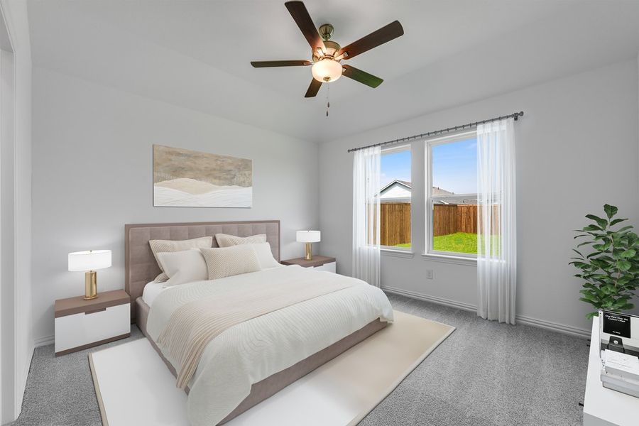 Furnished interior view inside a new home in Parks at Foster Crossing, Anna (Image 4).