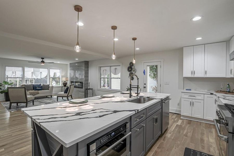 Furnished interior view inside a new home in , Atlanta (Image 13).