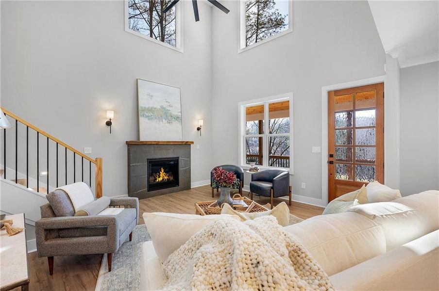 Furnished interior view inside a new home in , Ball Ground (Image 33).