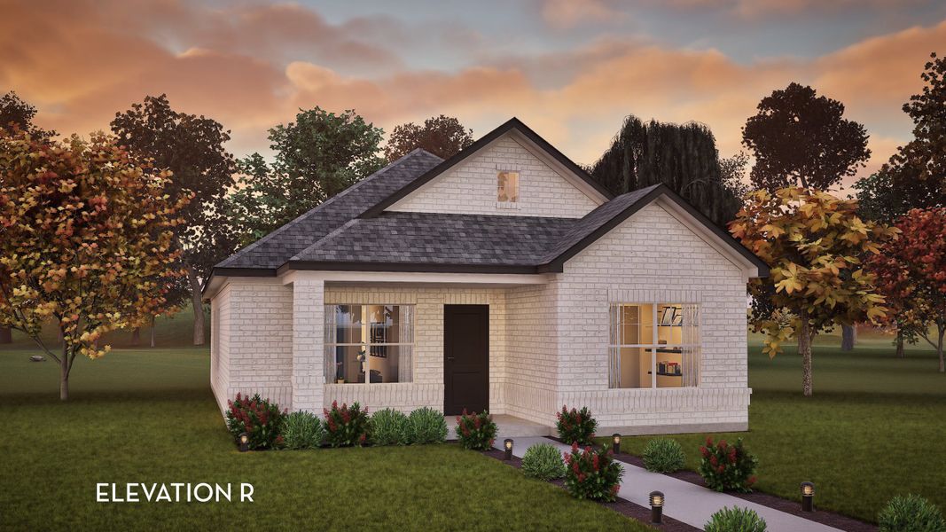 Representative exterior photo of a completed home built from the Emerald by CastleRock Communities in Infinity Square, Kyle, TX (Image 2).