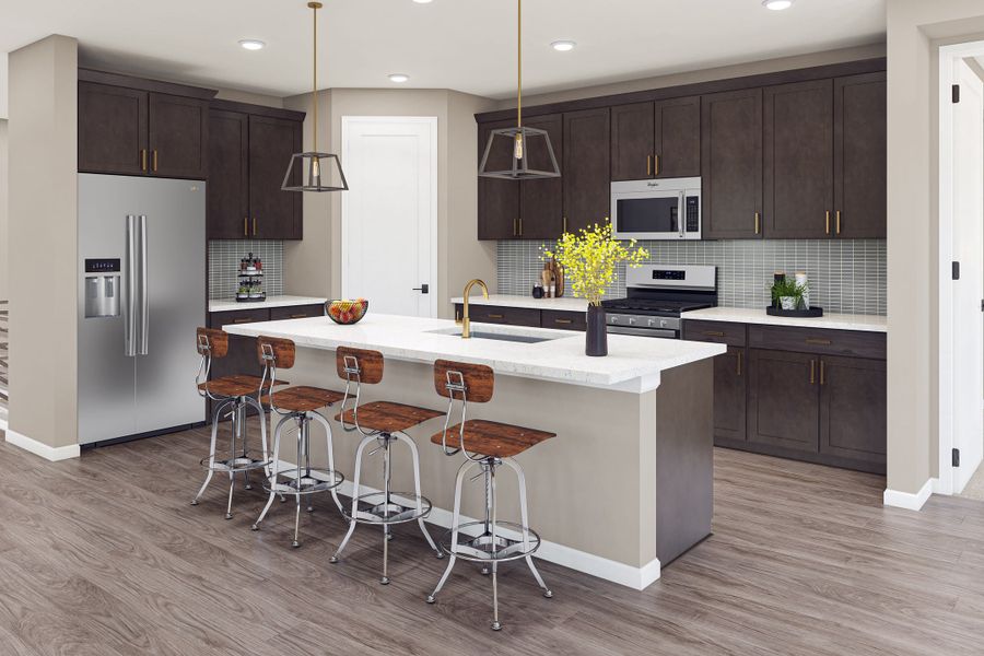 Representative furnished interior of a home built from the 3508 by Tri Pointe Homes in The Aurora Highlands, Aurora (Image 16).